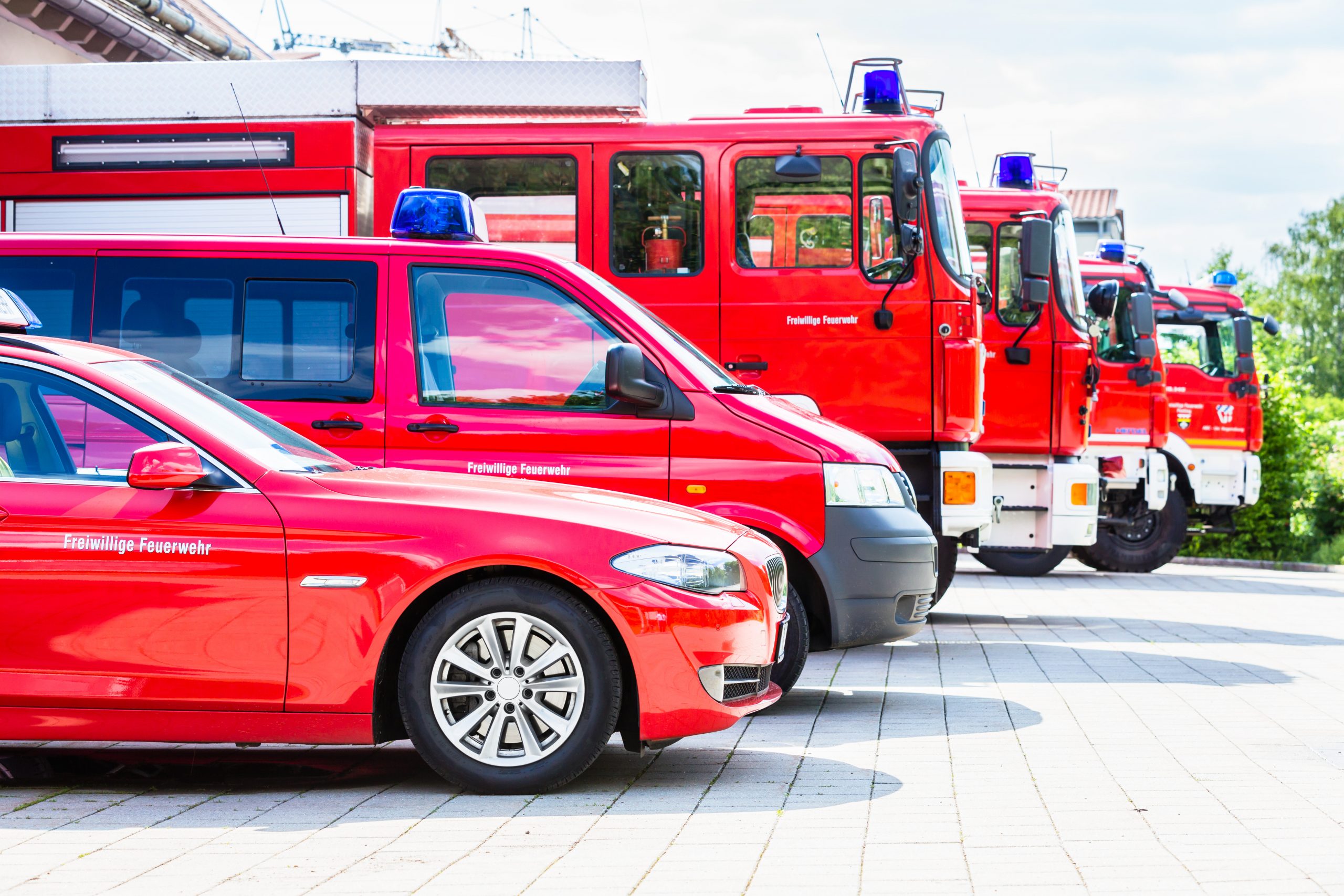 Vehicle fleet of the voluntary fire brigade